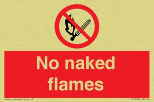 No naked flames